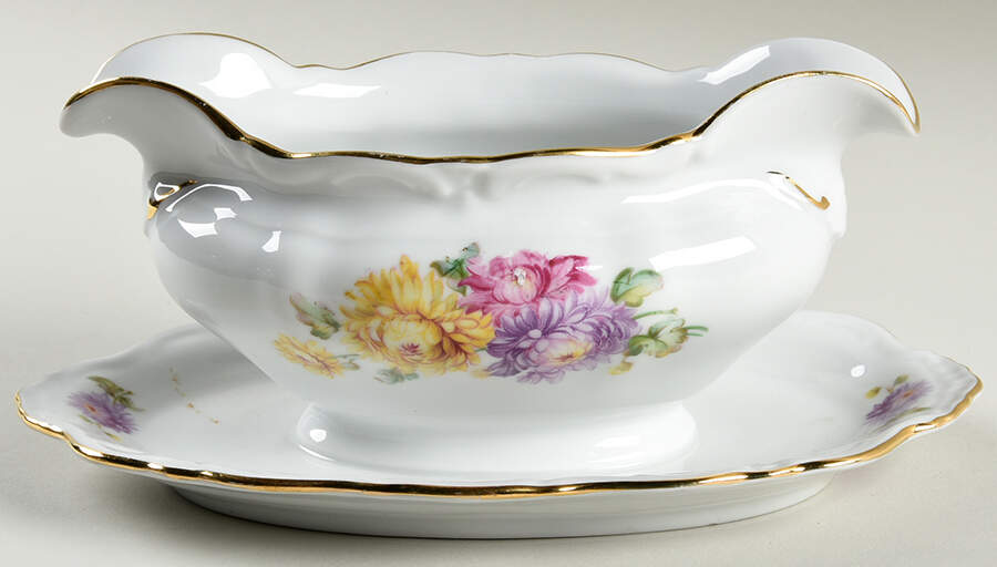 WIG38 Gravy Boat with Attached Underplate by Winterling - Bavaria-1