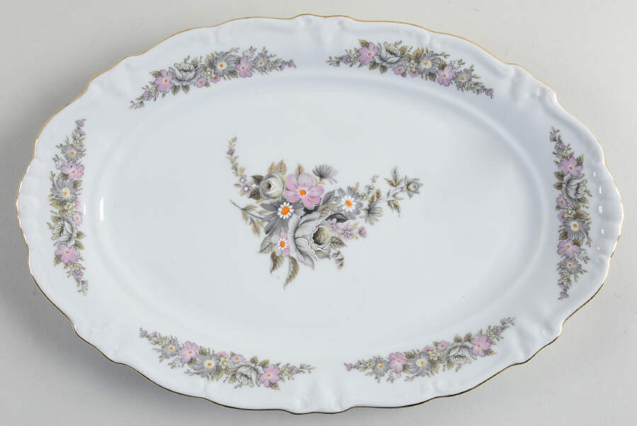 WIG44 12" Oval Serving Platter by Winterling - Bavaria-1