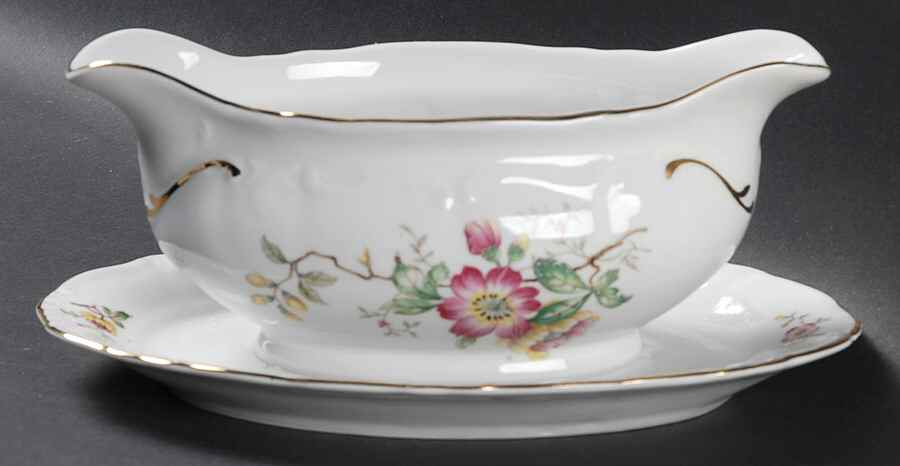 WIG54 Gravy Boat with Attached Underplate by Winterling - Bavaria-1