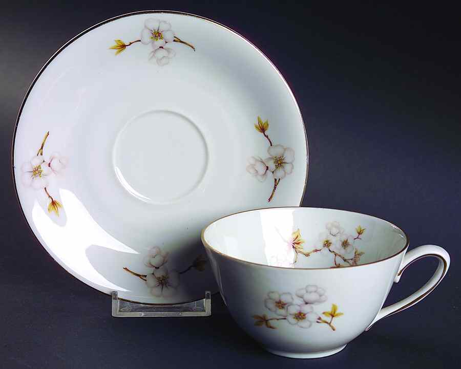 WIG7 Flat Cup & Saucer Set by Winterling - Bavaria-1