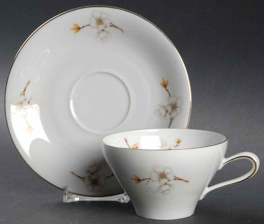 WIG7 Flat Cup & Saucer Set by Winterling - Bavaria-1