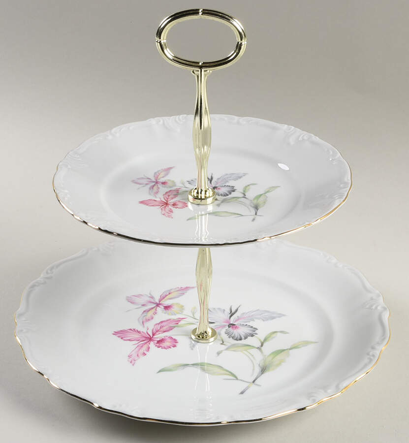 WIG8 6 5/8"-10"  2 Tiered Serving Tray (Dp, Sp) HC by Winterling - Bavaria-1