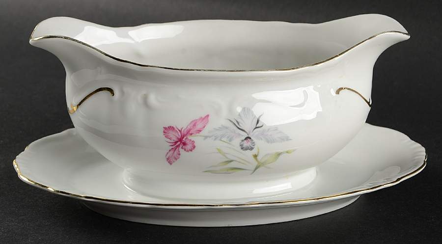 WIG8 Gravy Boat with Attached Underplate by Winterling - Bavaria-1