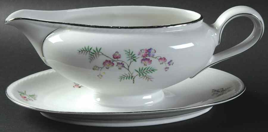 WIG81 Gravy Boat with Attached Underplate by Winterling - Bavaria-1
