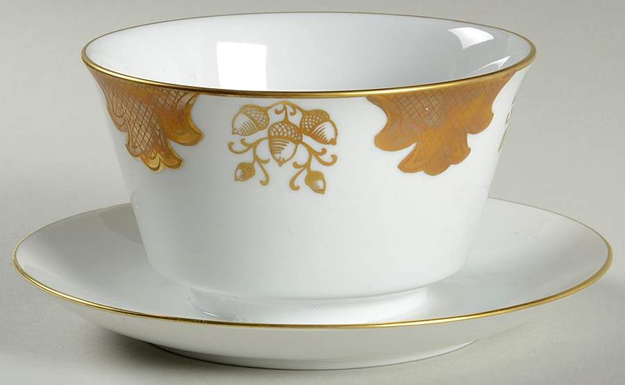 WIG82 Gravy Boat with Attached Underplate by Winterling - Bavaria-1