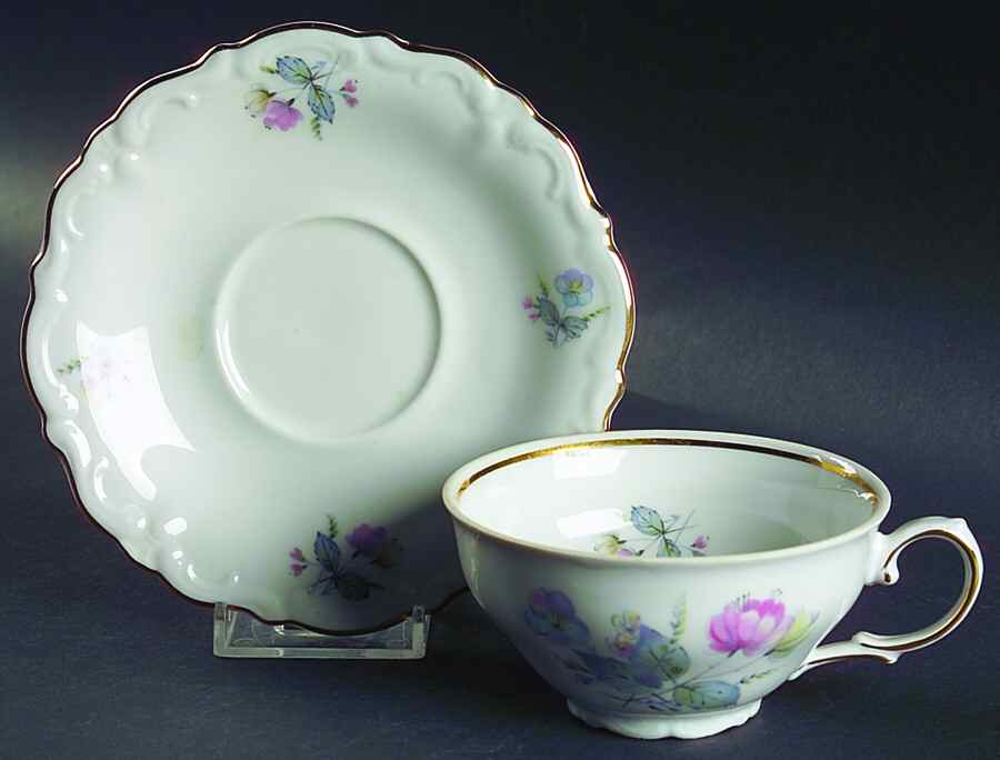 WIG86 Flat Cup & Saucer Set by Winterling - Bavaria-1