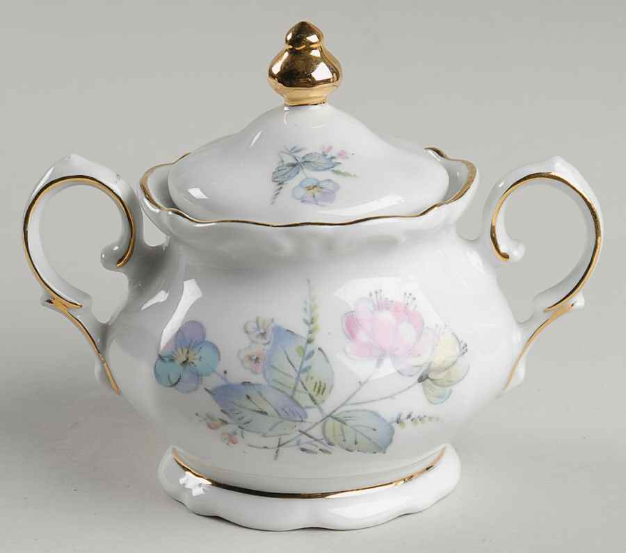 WIG86 Mini Sugar Bowl & Lid by Winterling - Bavaria-1