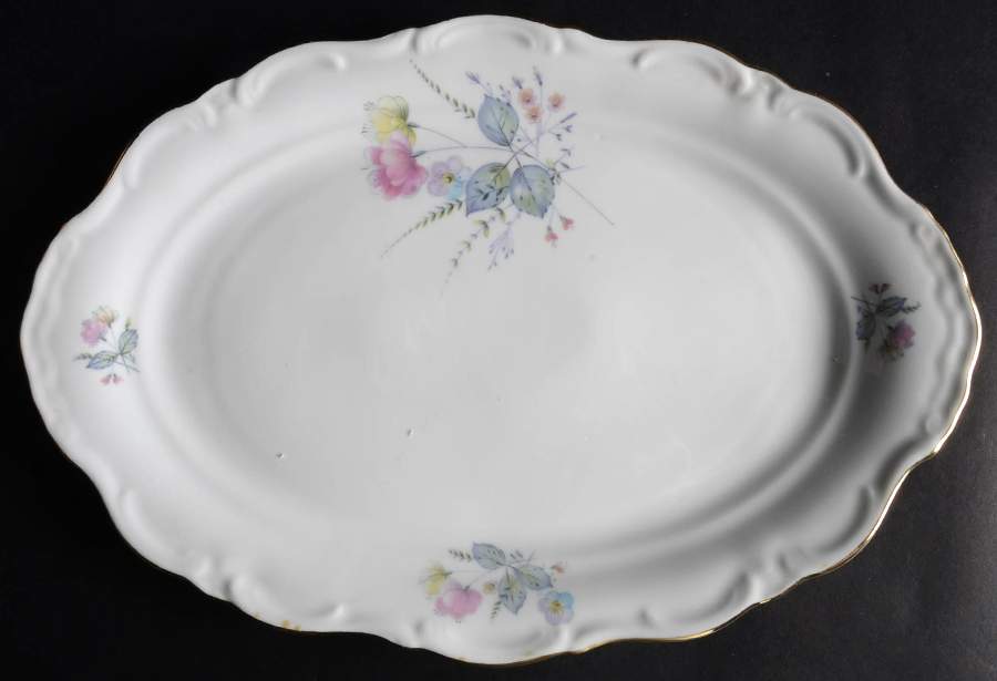 WIG86 12" Oval Serving Platter by Winterling - Bavaria-1