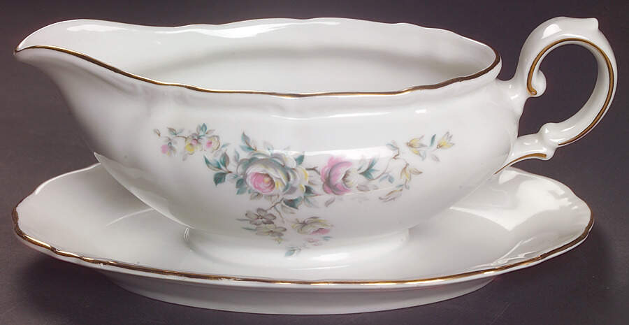 WIG93 Gravy Boat with Attached Underplate by Winterling - Bavaria-1
