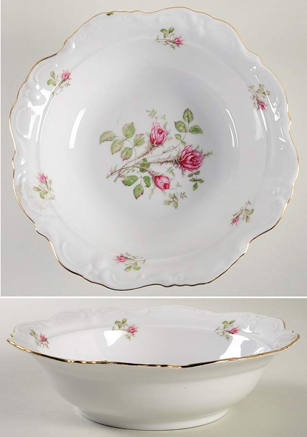 Wild Rose 9" Round Vegetable Bowl by Winterling - Bavaria-1
