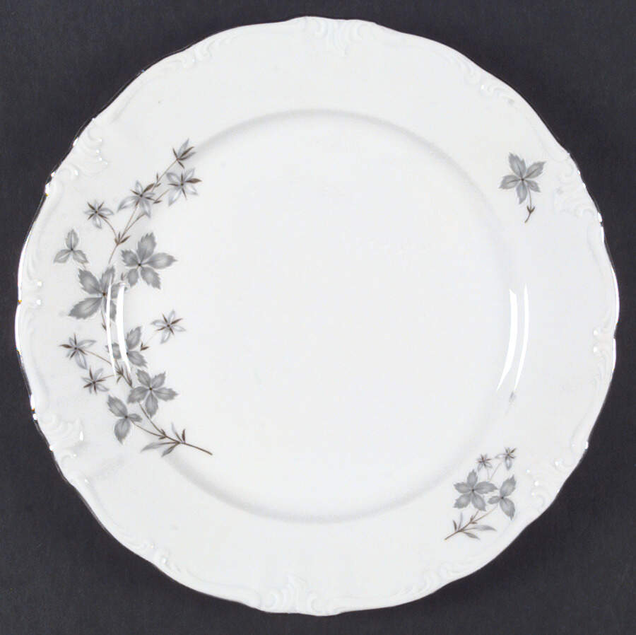 Wood Flower Dinner Plate by Winterling - Bavaria-1