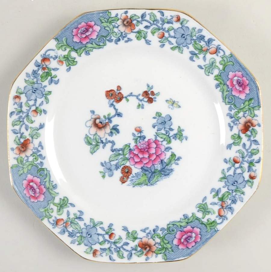 Antique Pink Salad Plate by F Winkle-1