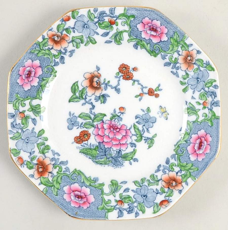 Antique Pink Bread & Butter Plate by F Winkle-1
