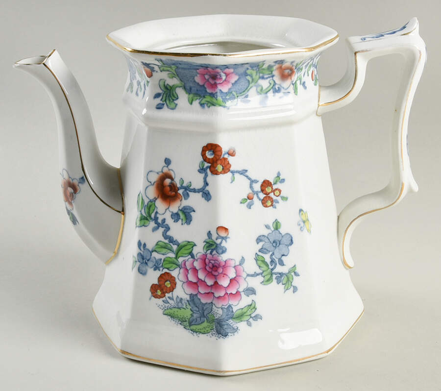 Antique Pink Coffee Pot No Lid by F Winkle-1