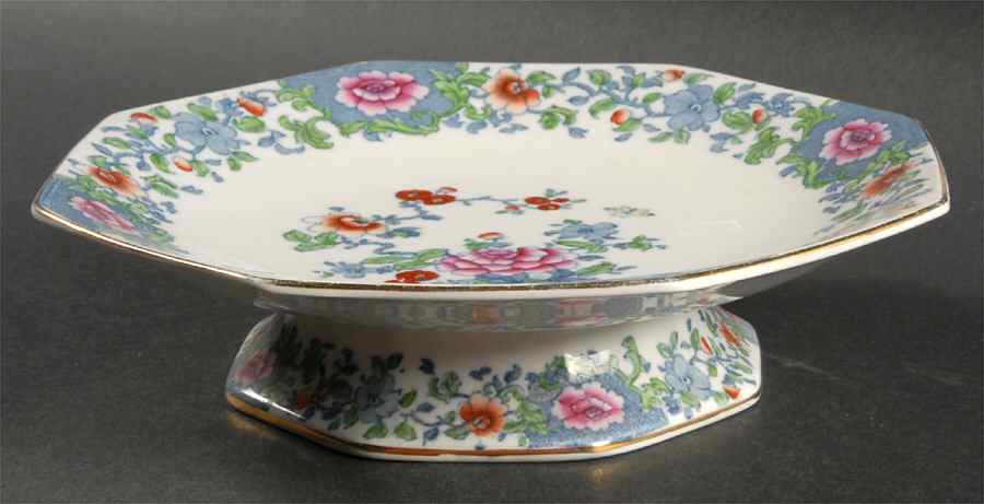 Antique Pink 9" Diameter Pedestal Cake Stand by F Winkle-1