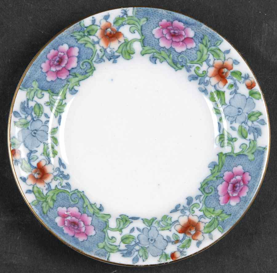 Antique Pink Saucer for Ramekin by F Winkle-1