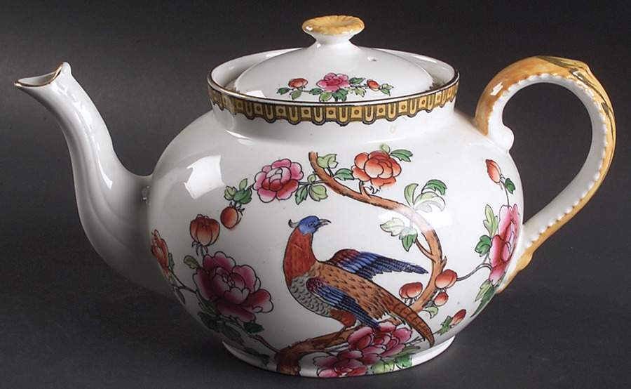 Pheasant (Smooth) Teapot & Lid by F Winkle-1