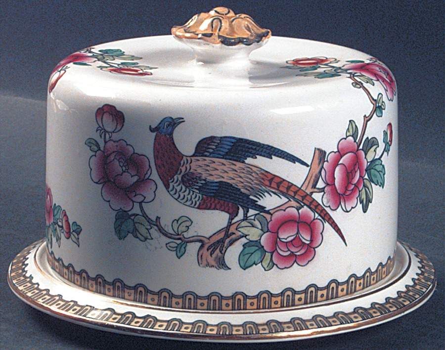 Pheasant (Smooth) Round Cheese Dish & Lid by F Winkle-1