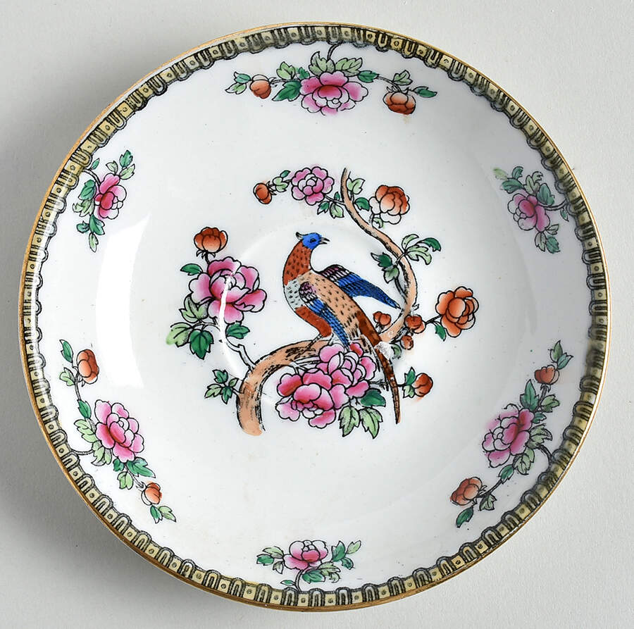 Pheasant (Smooth) Saucer for Flat Demitasse Cup by F Winkle-1