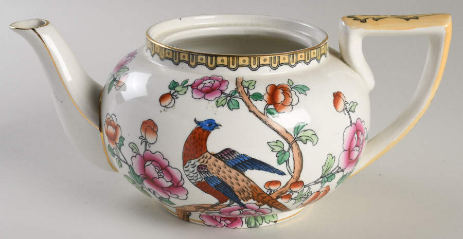 Pheasant (Smooth) Teapot No Lid by F Winkle-1