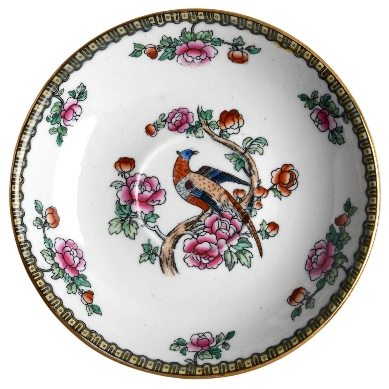 Pheasant (Smooth) Saucer for Flat Demitasse Cup by F Winkle-1