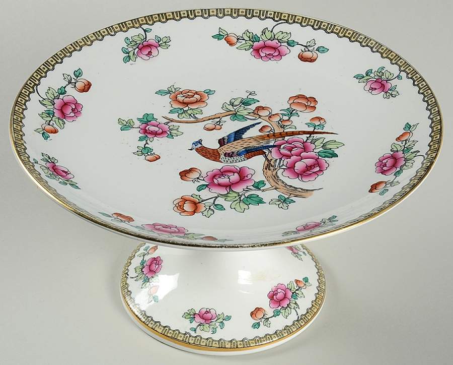 Pheasant (Smooth) 9" Pedestal Cake Stand by F Winkle-1