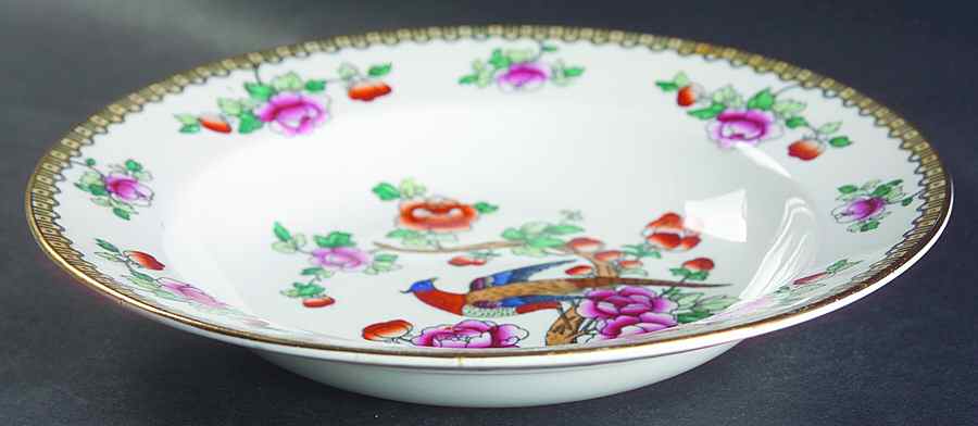 Pheasant (Smooth) Large Rim Soup Bowl by F Winkle-1