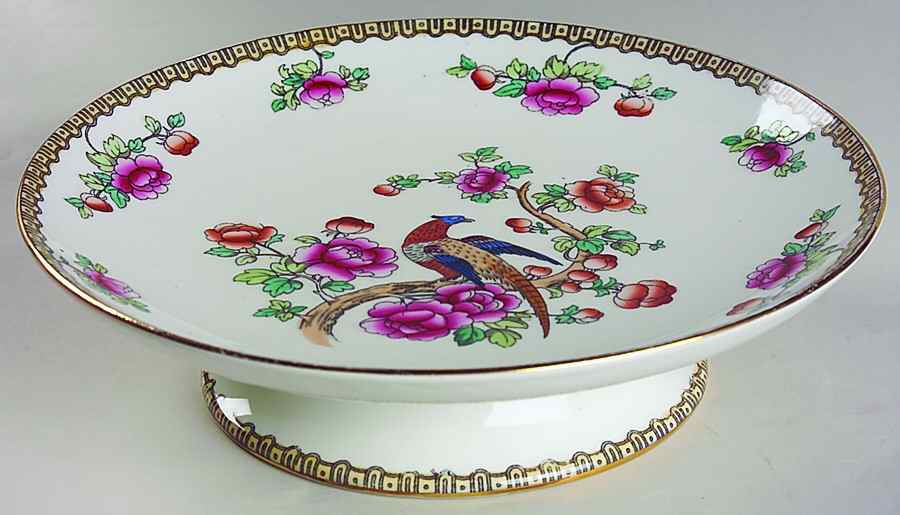 Pheasant (Smooth) 9" Diameter Pedestal Cake Stand by F Winkle-1