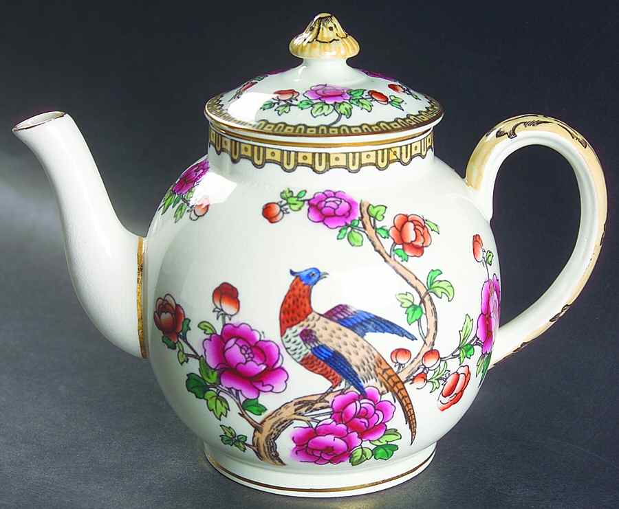Pheasant (Smooth) Teapot & Lid by F Winkle-1
