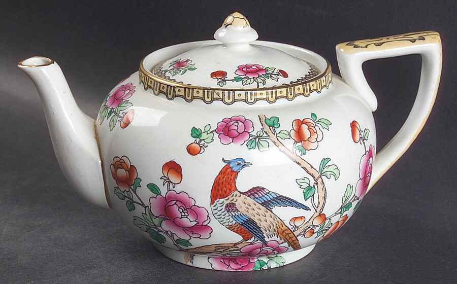 Pheasant (Smooth) Teapot & Lid by F Winkle-1
