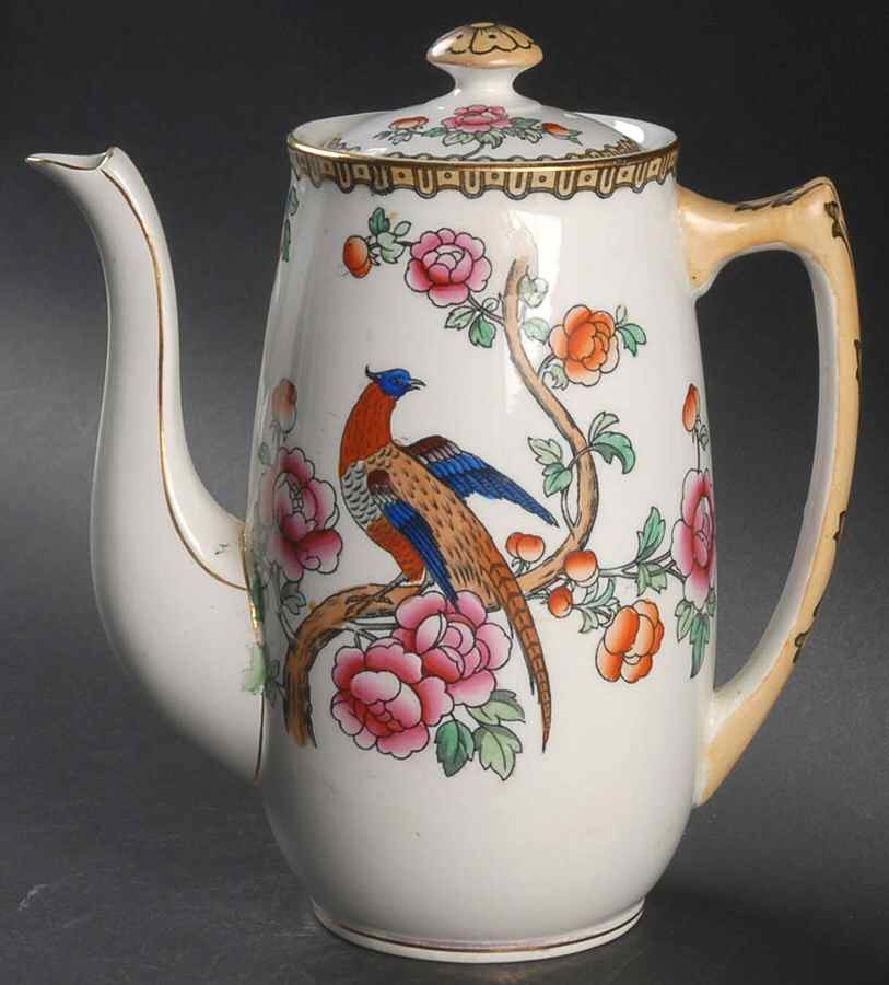 Pheasant (Smooth) Coffee Pot & Lid by F Winkle-1
