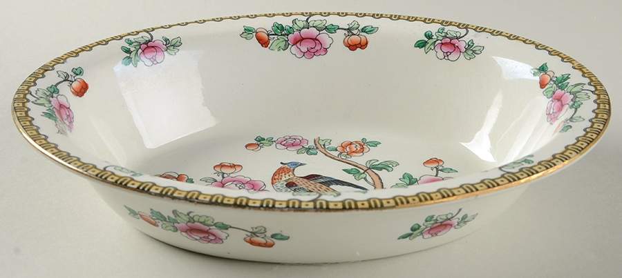 Pheasant (Smooth) 10" Oval Vegetable Bowl by F Winkle-1