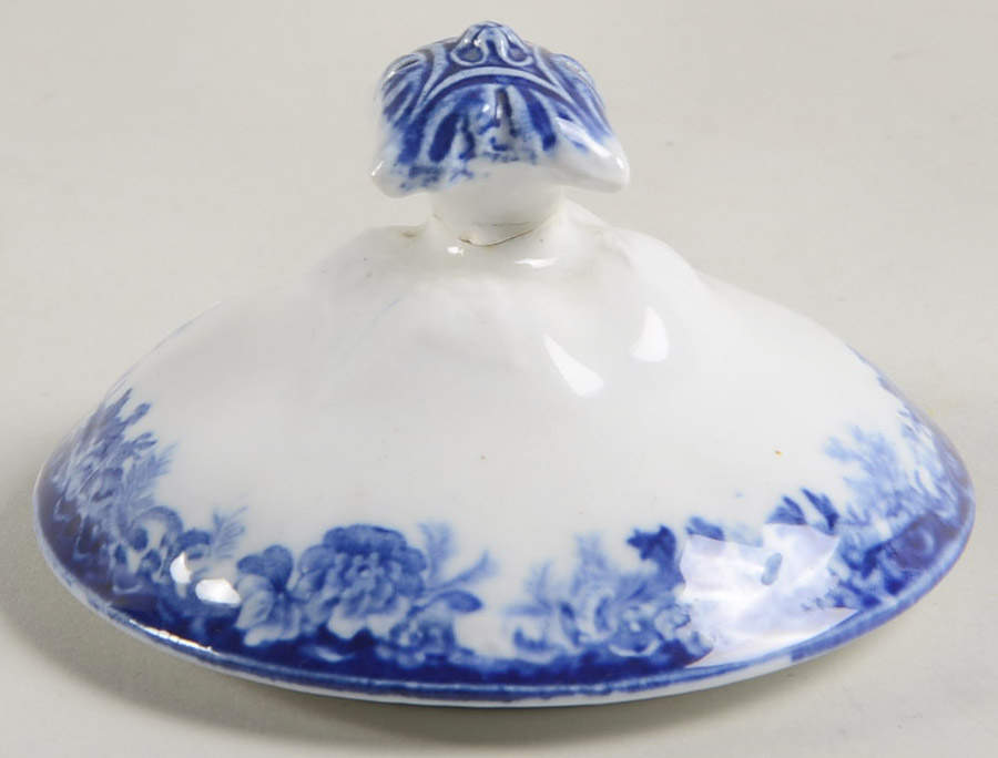 Togo (Flow Blue) Lid for Sugar Bowl by F Winkle-1