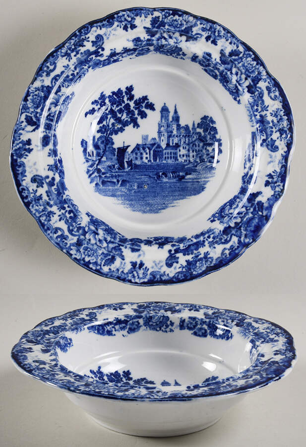 Togo (Flow Blue) Round Butter No Lid by F Winkle-1