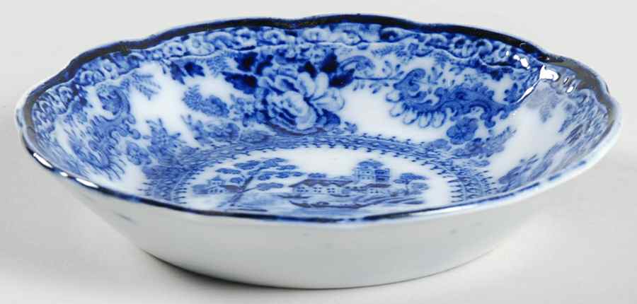 Togo (Flow Blue) Fruit/Dessert (Sauce) Bowl by F Winkle-1