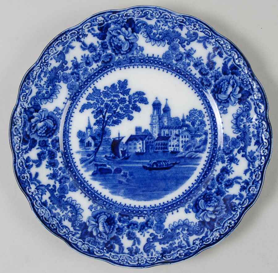 Togo (Flow Blue) Salad Plate by F Winkle-1