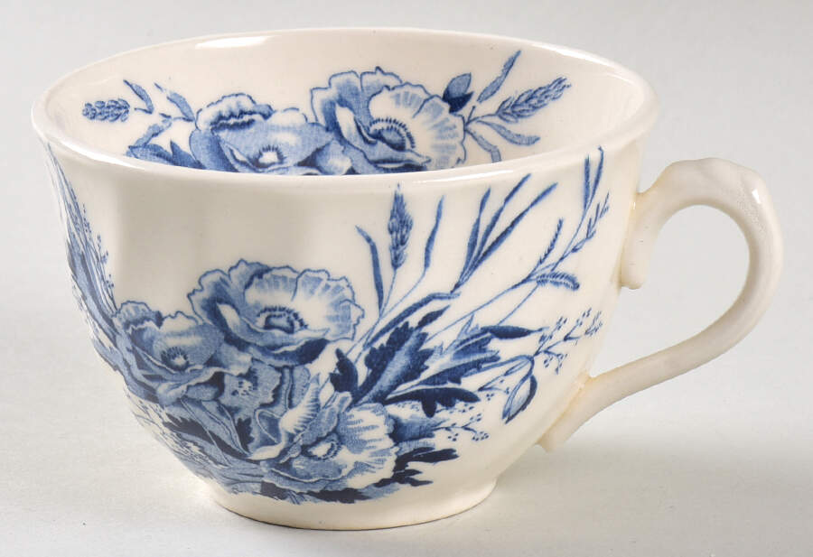 Harvest Blue Flat Cup by Arthur J Wilkinson-1