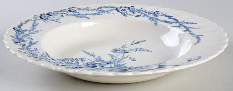 Harvest Blue Rim Soup Bowl by Arthur J Wilkinson-1