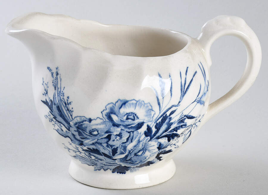 Harvest Blue Creamer by Arthur J Wilkinson-1