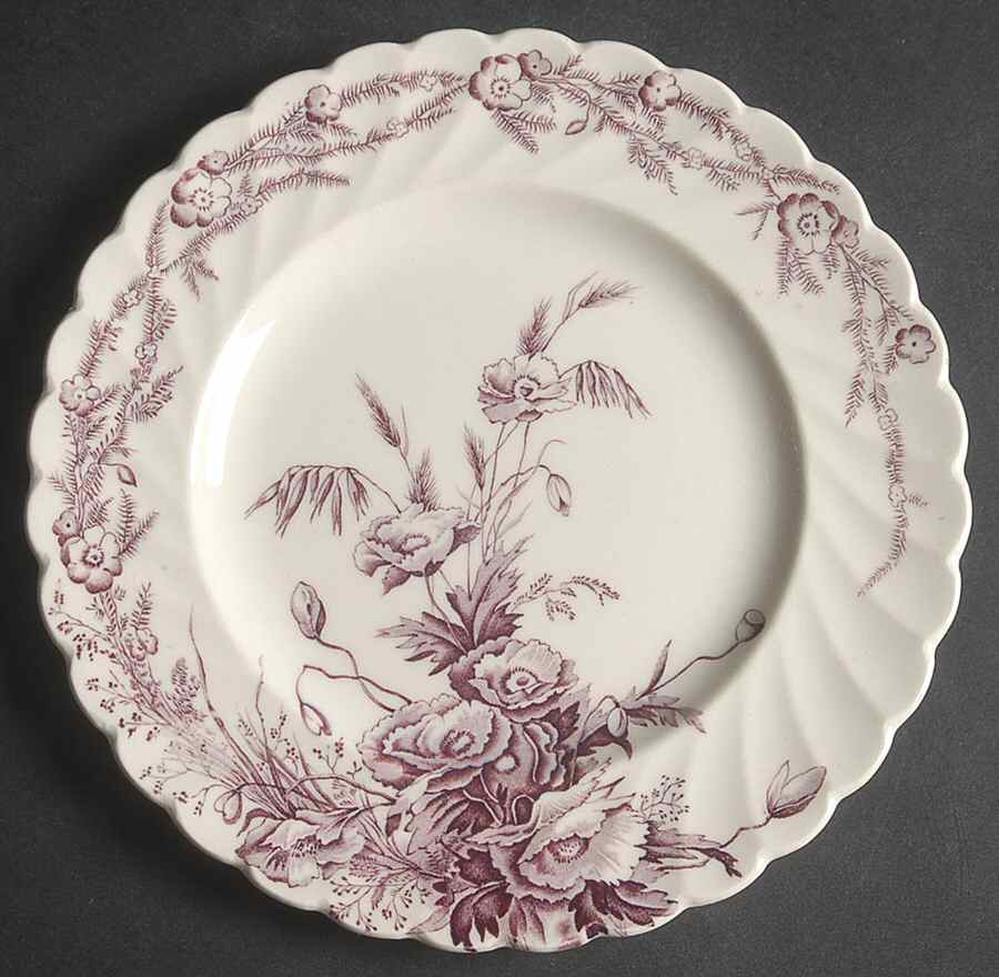 Harvest Lavender Bread & Butter Plate by Arthur J Wilkinson-1