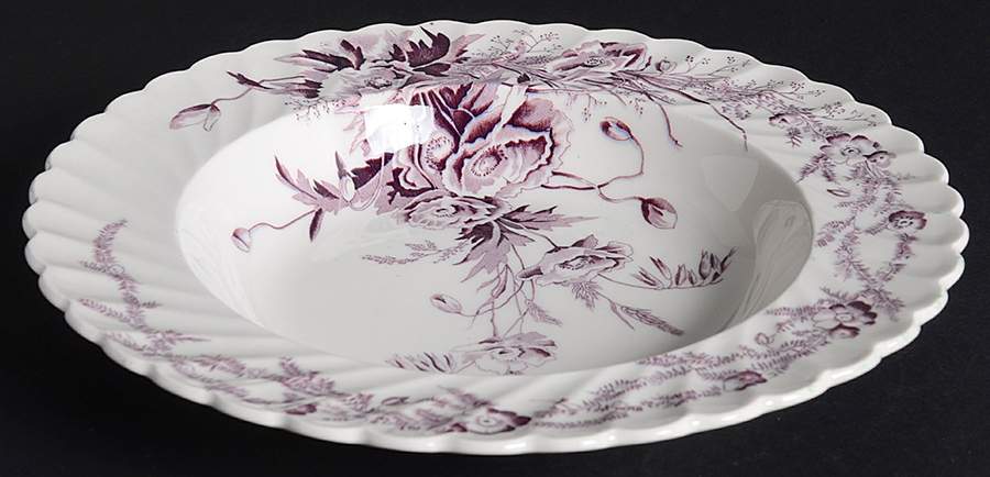 Harvest Lavender Rim Soup Bowl by Arthur J Wilkinson-1