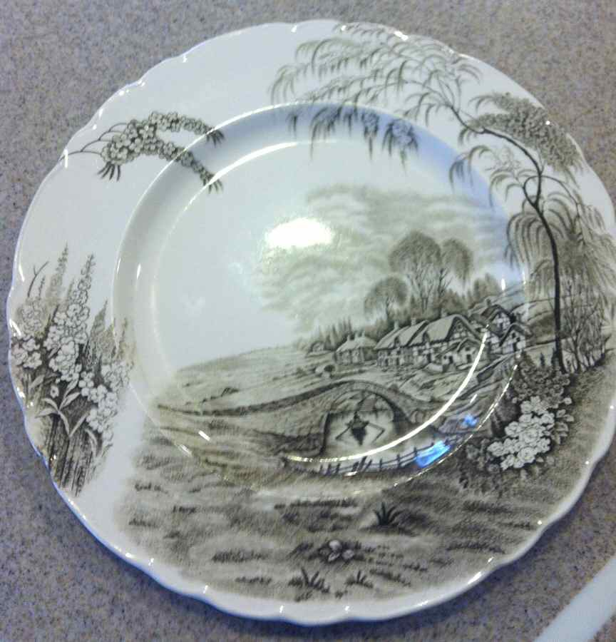Homestead Dinner Plate by Arthur J Wilkinson-1
