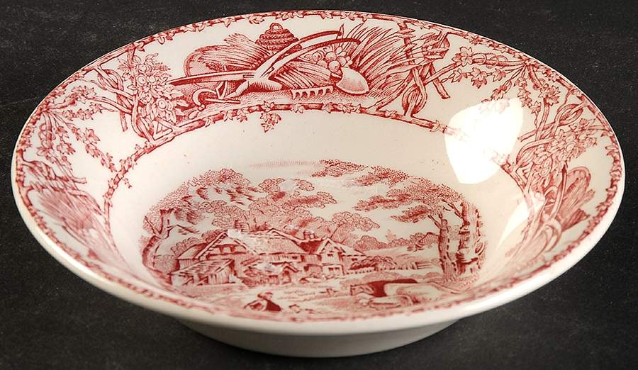 Pastoral Davenport Red Fruit/Dessert (Sauce) Bowl by Arthur J Wilkinson-1