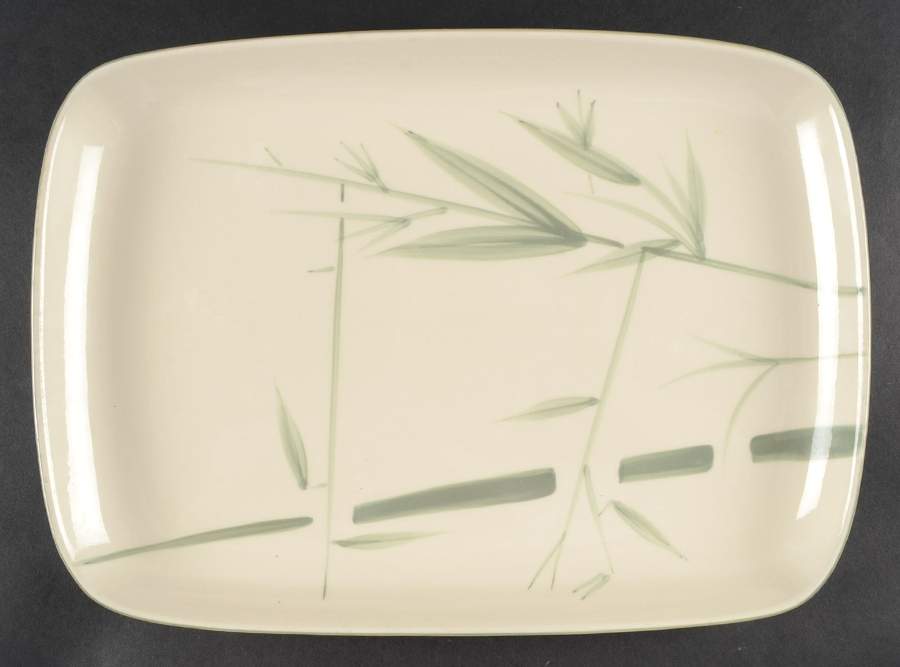 Bamboo (Round) 14" Rectangular Serving Platter by Winfield-1