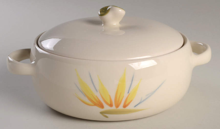 Bird of Paradise 2 Qt Round Covered Casserole by Winfield-1