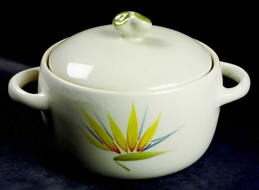Bird of Paradise 1.5 Qt Round Covered Casserole by Winfield-1