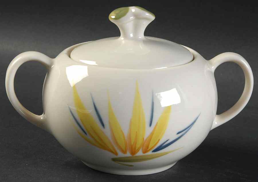 Bird of Paradise Sugar Bowl & Lid by Winfield-1