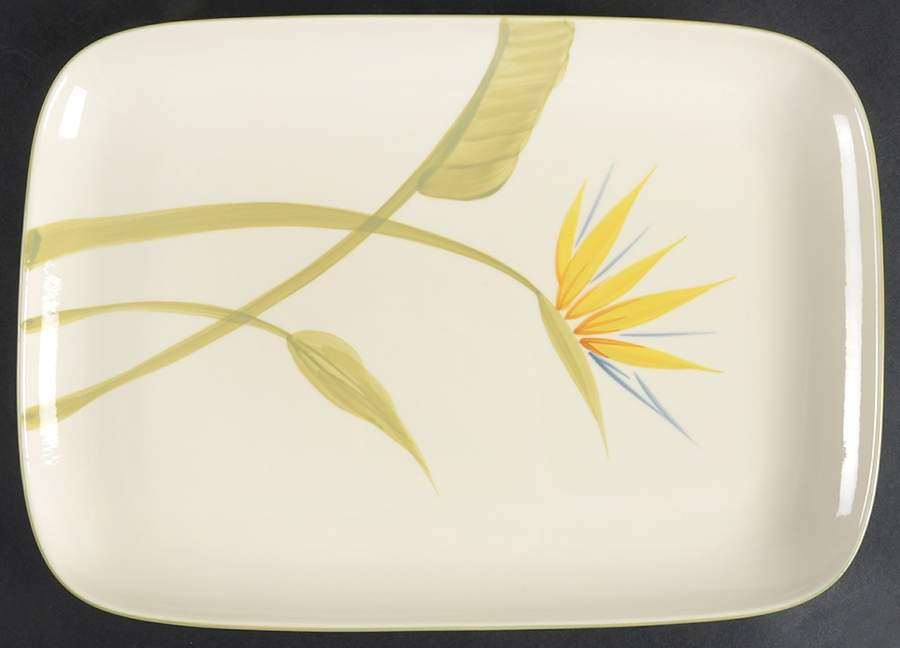Bird of Paradise 14" Rectangular Serving Platter by Winfield-1