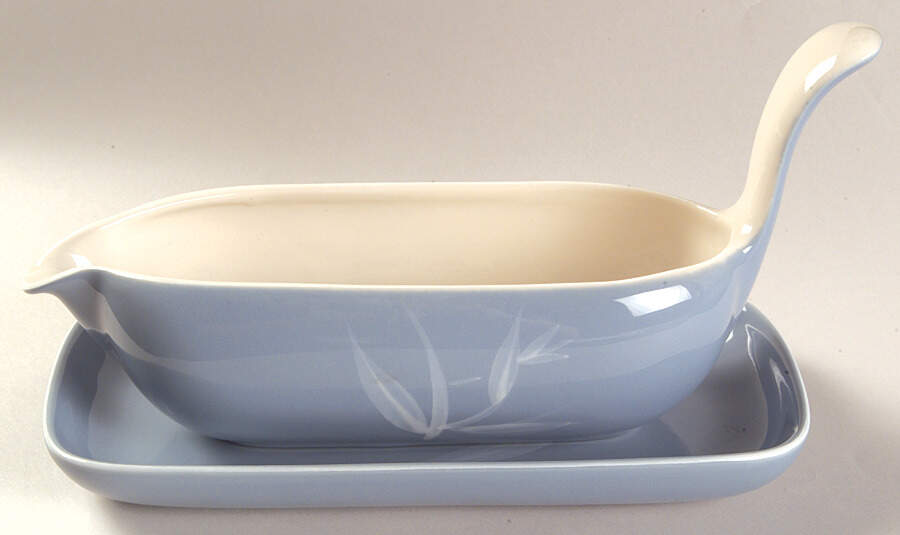 Blue Pacific Gravy Boat & Underplate/Relish by Winfield-1
