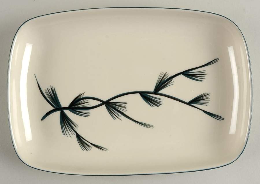 Blue Spruce 11" Rectangular Serving Platter by Winfield-1